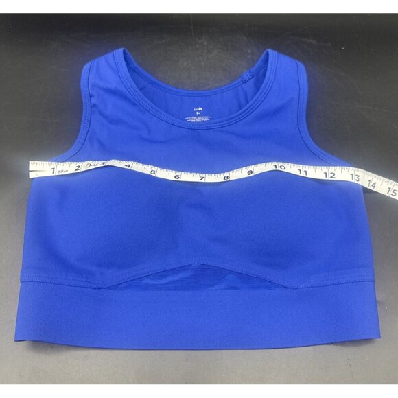 Knix Blue Racerback Pullover Sports Bra Sz Small S+ Padded Stretch Athletic Gym - Picture 3 of 8